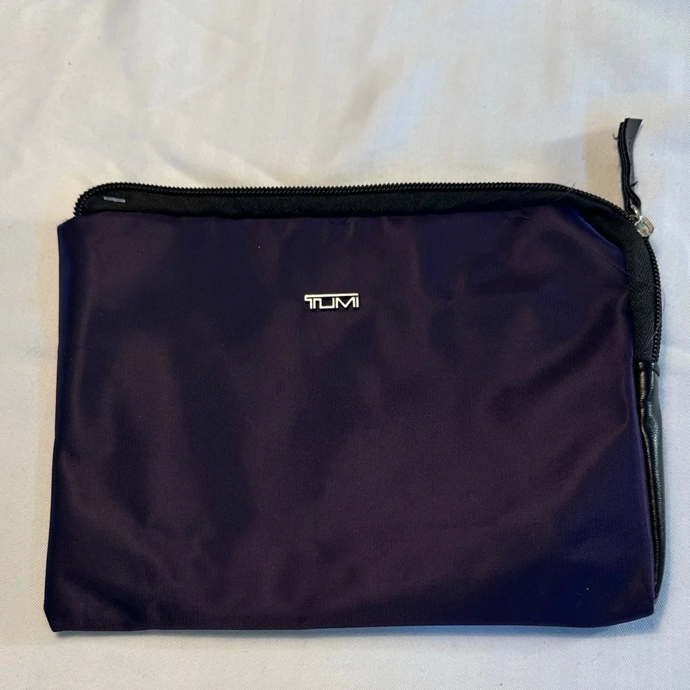Tumi Purple Nylon Toiletry Pouch for Men